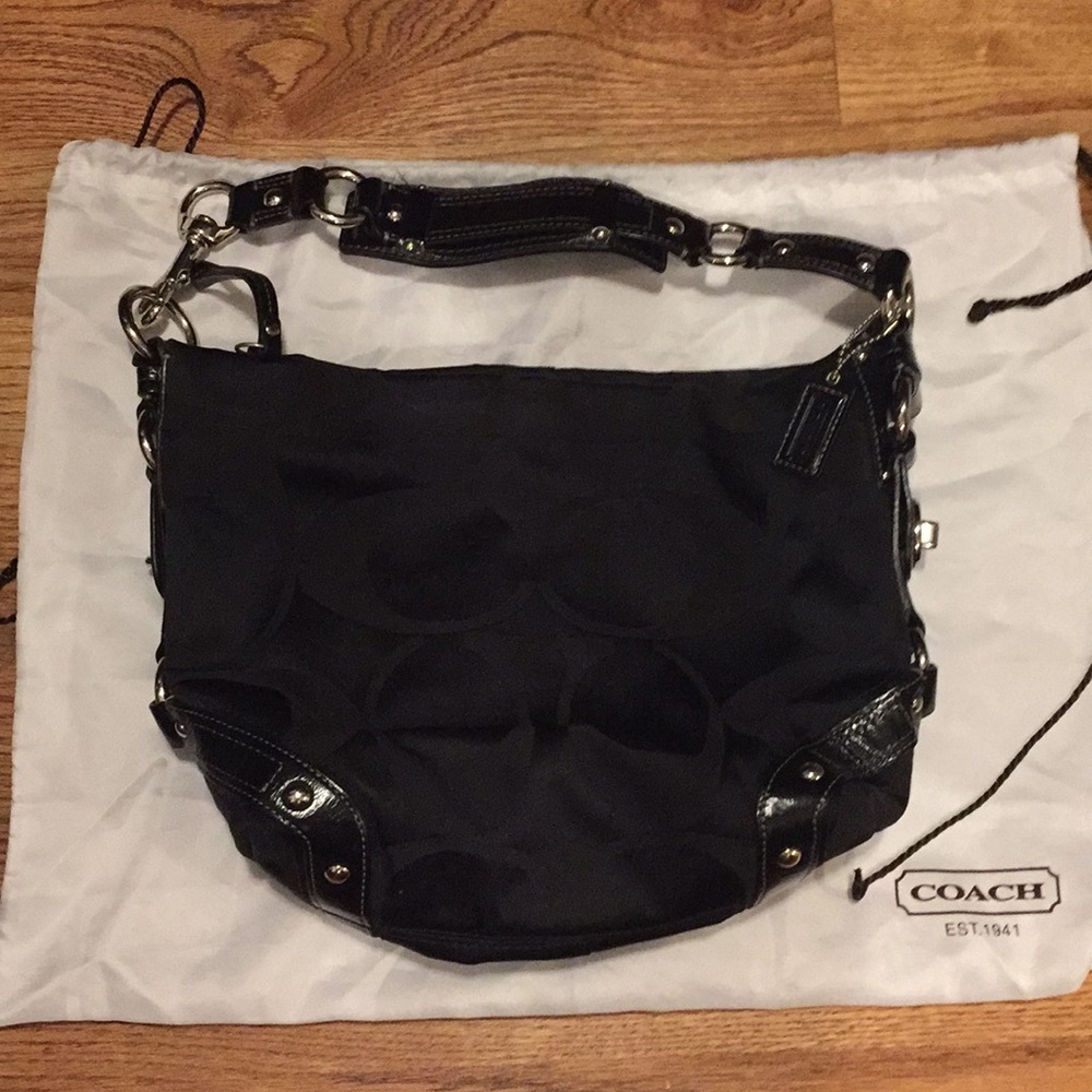 Genuine Black Coach Handbag
